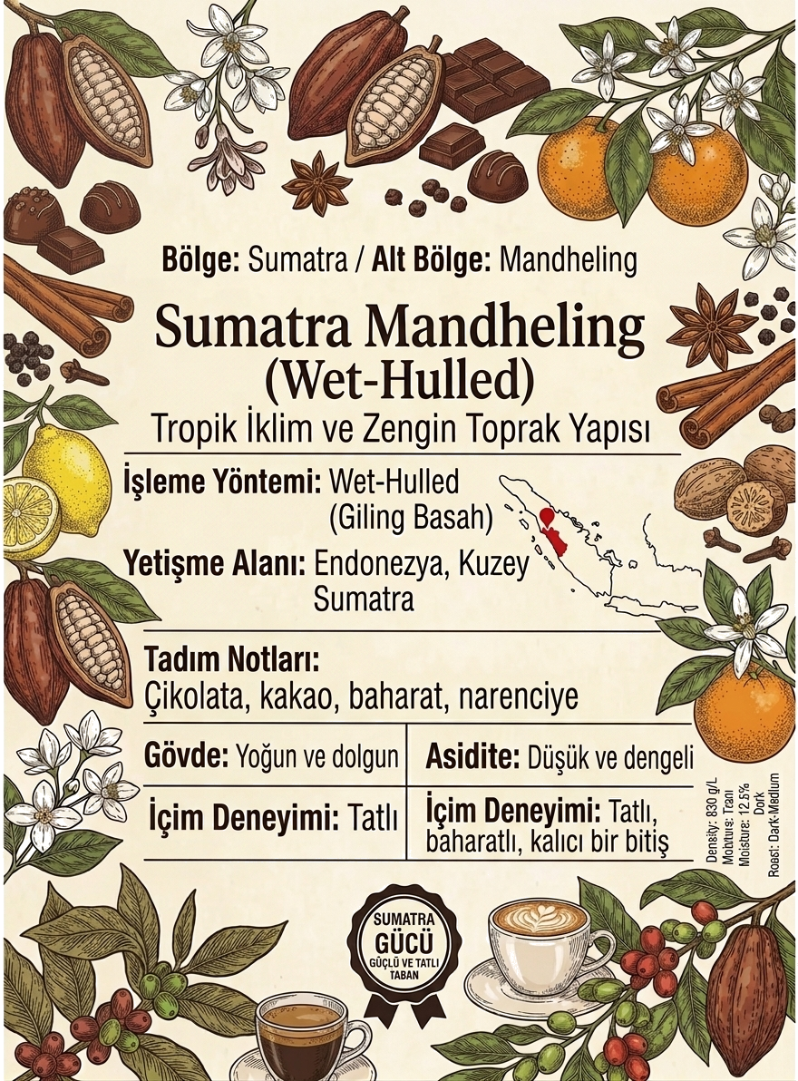 Endonezya Sumatra Mandheling