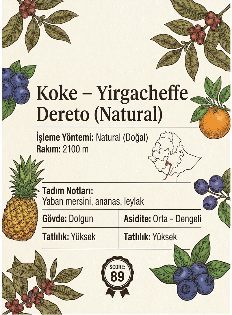 Ethiopia Koke – Yirgacheffe Dereto (Natural)